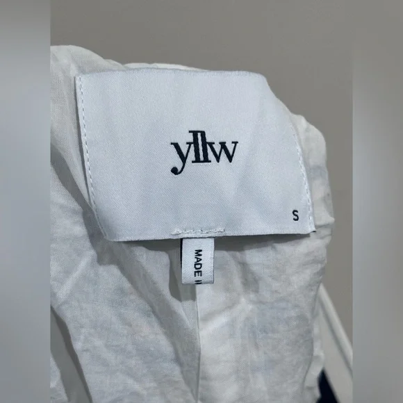 YLLW Chic Plaid Women's Trousers in White and Black - Picture 2 of 7